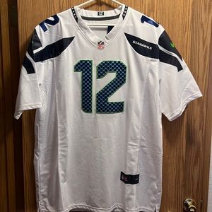 Nike white Seattle Seahawks 12th man XL jersey